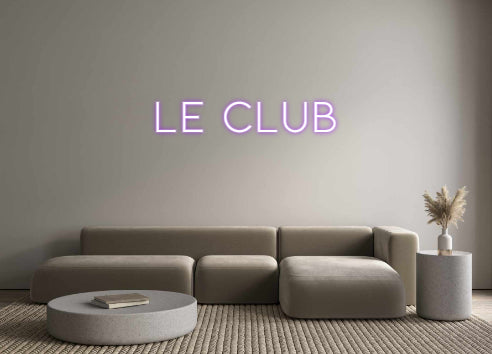 Néon personnalisé LE CLUB