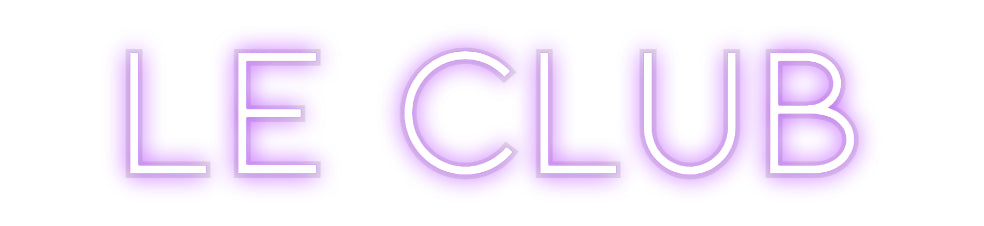 Néon personnalisé LE CLUB