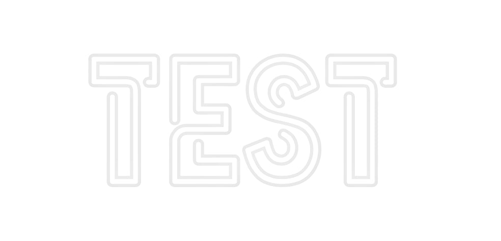 Néon personnalisé TEst
