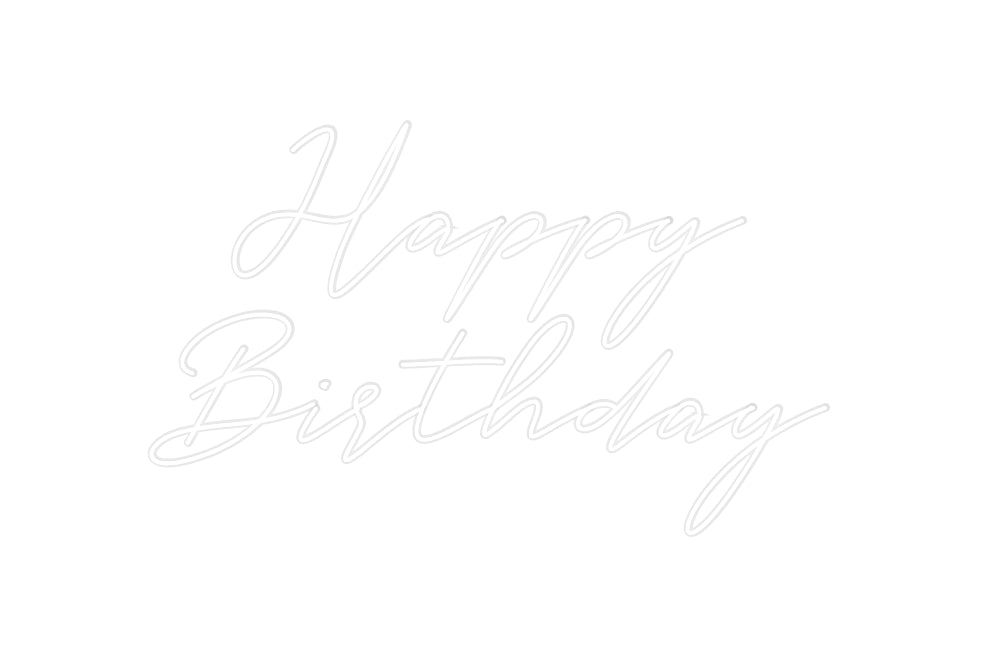 Néon personnalisé Happy
Birthday