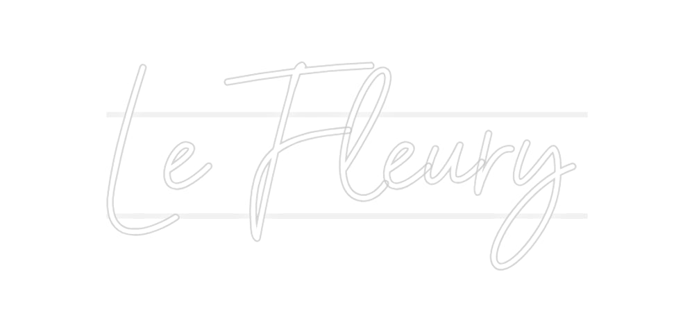 Néon personnalisé Le Fleury