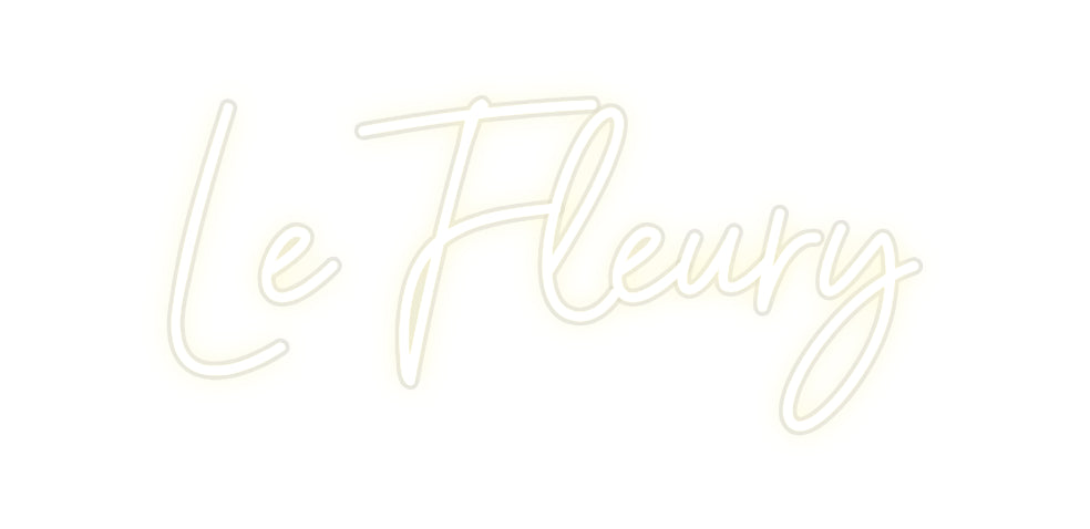 Néon personnalisé Le Fleury