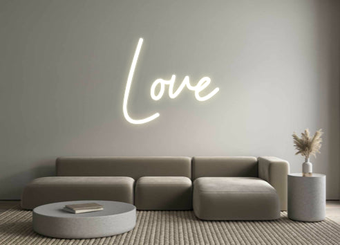 Néon personnalisé Love