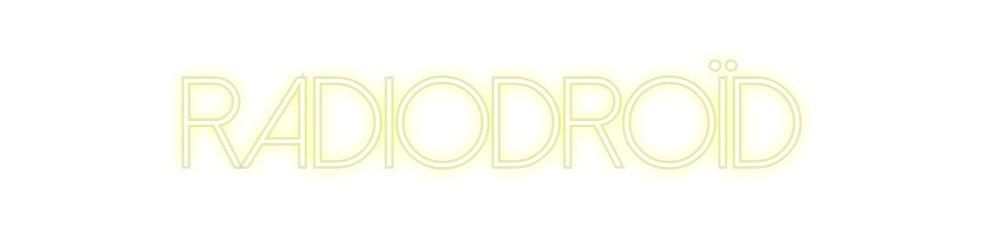 Néon personnalisé RADIODROÏD