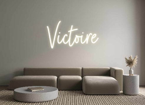 Néon personnalisé Victoire
