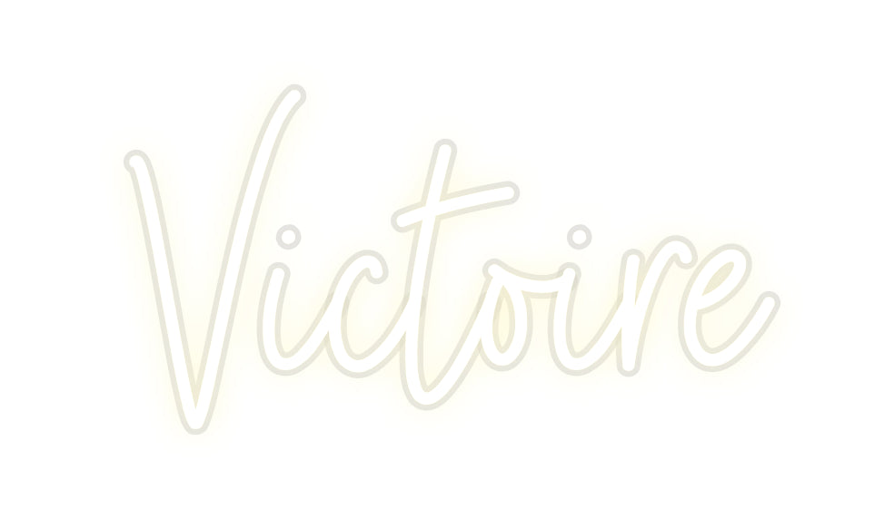 Néon personnalisé Victoire