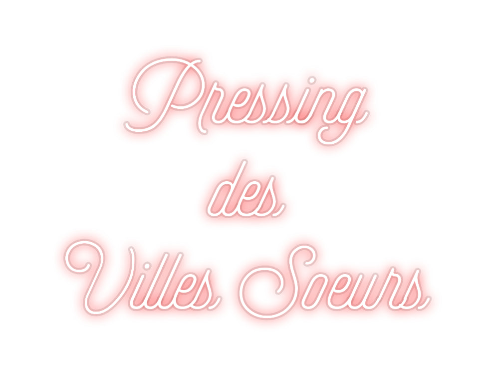 Néon personnalisé Pressing
des...