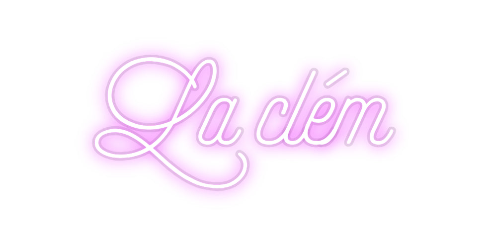 Néon personnalisé La clém