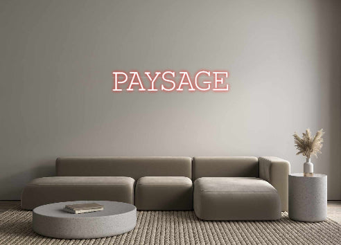 Néon personnalisé PAYSAGE