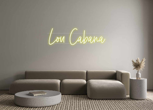 Néon personnalisé Lou Cabana
