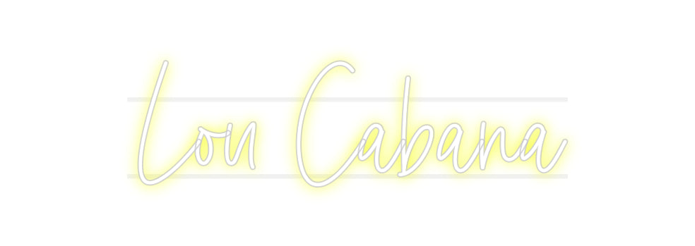 Néon personnalisé Lou Cabana