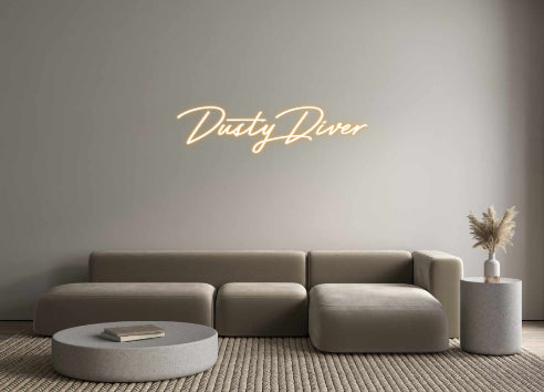 Néon personnalisé Dusty Diver