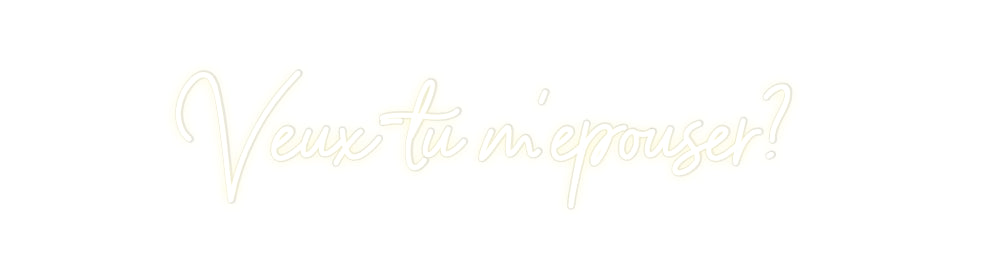Néon personnalisé Veux-tu m'épo...