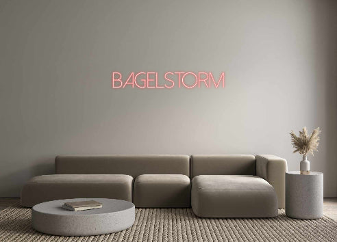 Néon personnalisé Bagelstorm