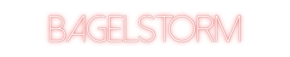 Néon personnalisé Bagelstorm