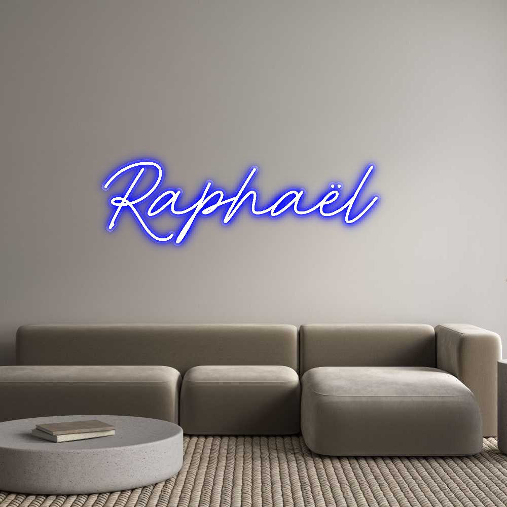 Néon personnalisé Raphaël