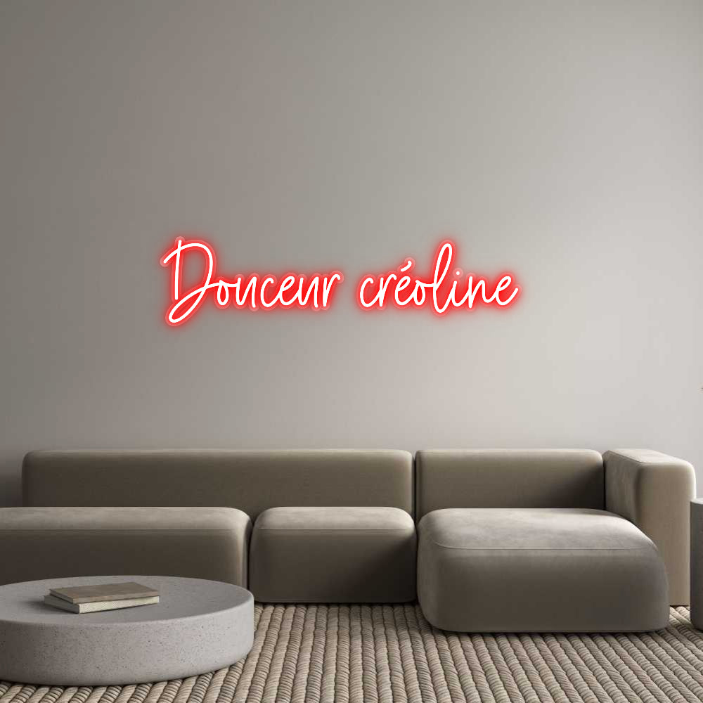 Néon personnalisé Douceur créol...