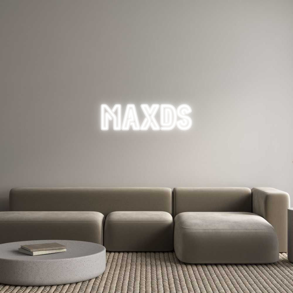 Néon personnalisé MAXDS