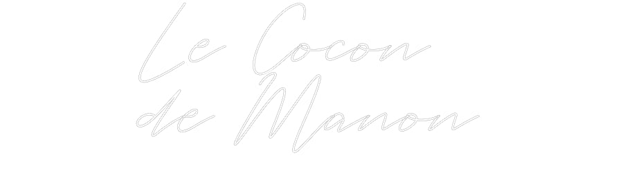 Néon personnalisé Le Cocon 
de...