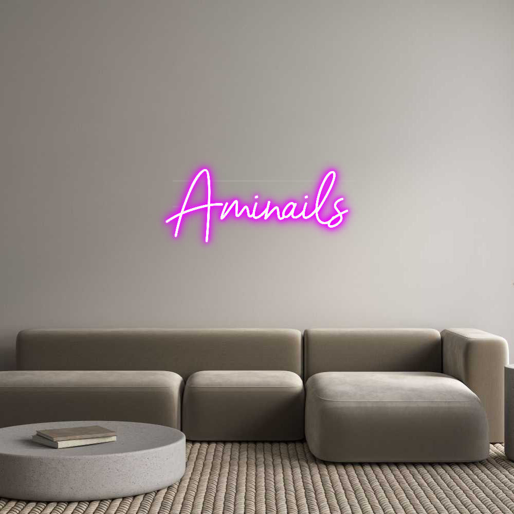 Néon personnalisé Aminails