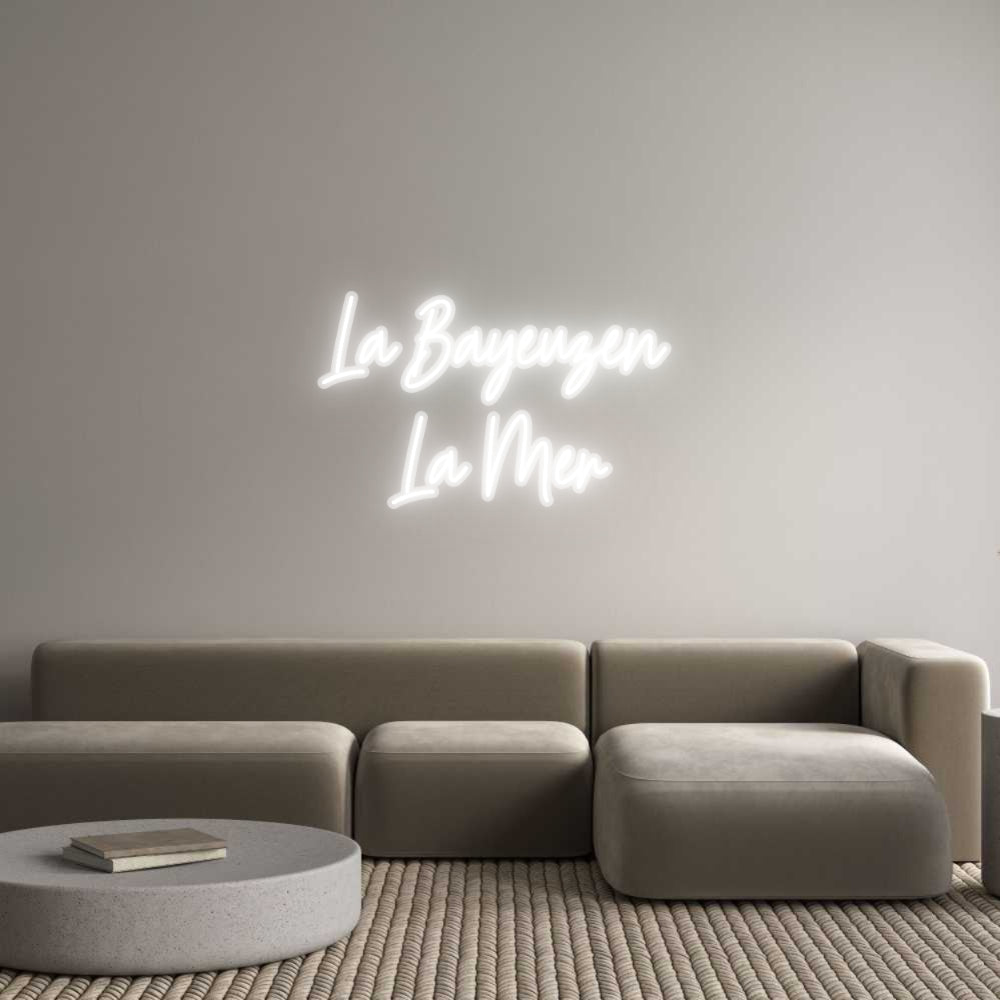 Néon personnalisé La Bayeuzen
...