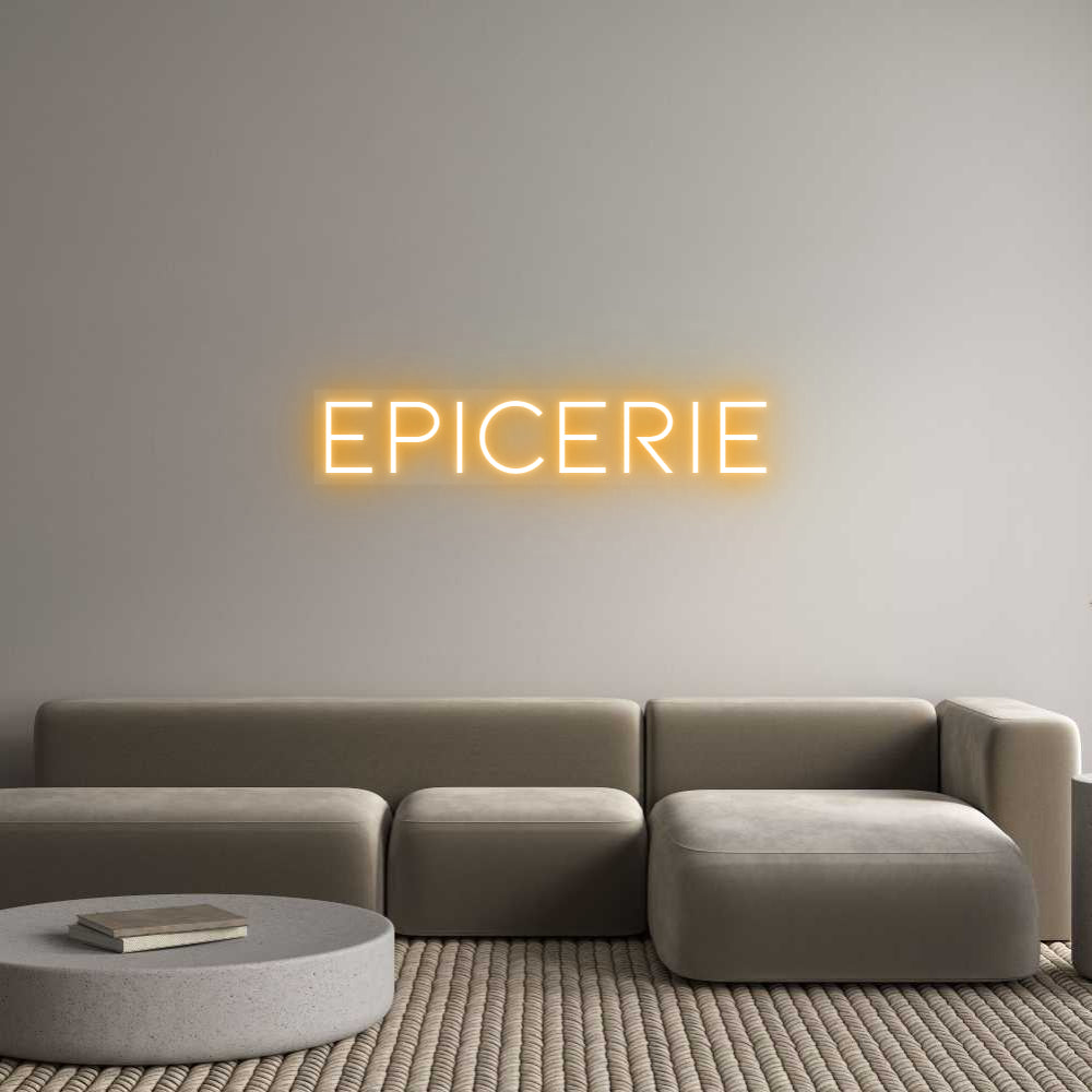 Néon personnalisé EPICERIE