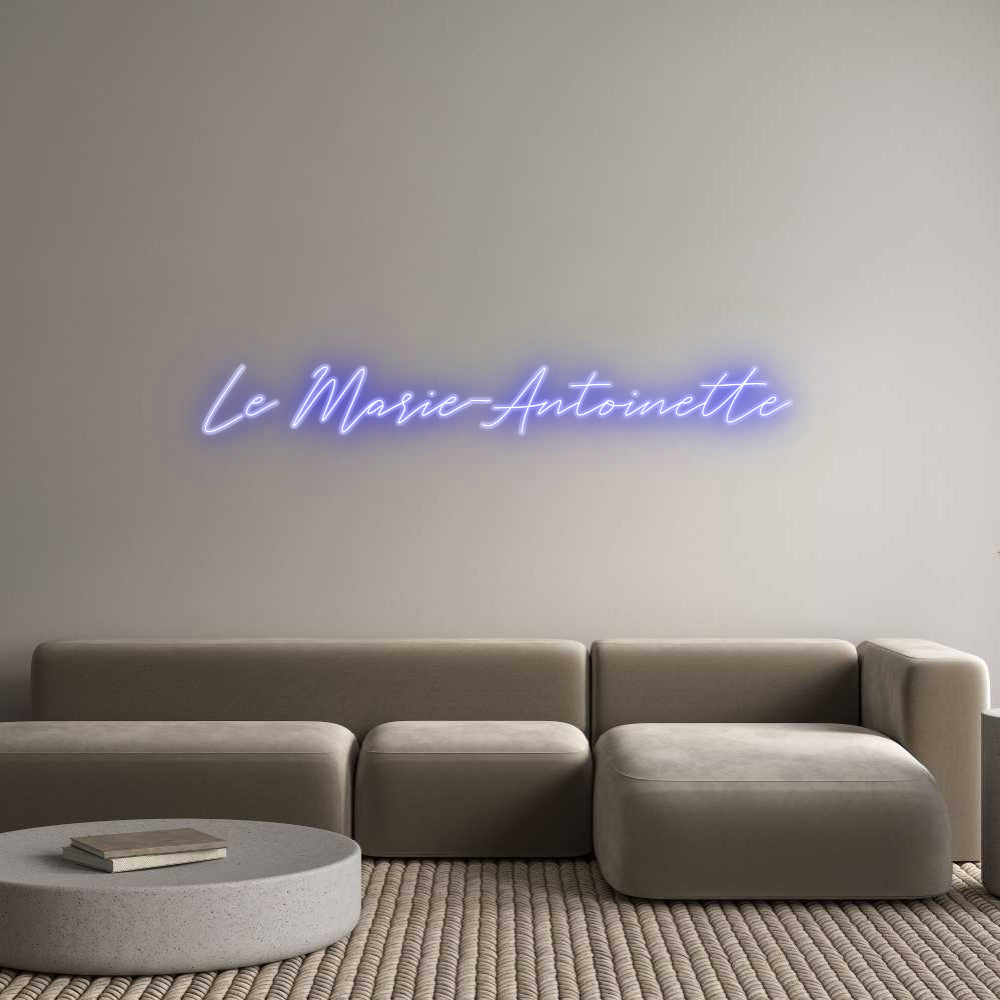 Néon personnalisé Le Marie-Anto...