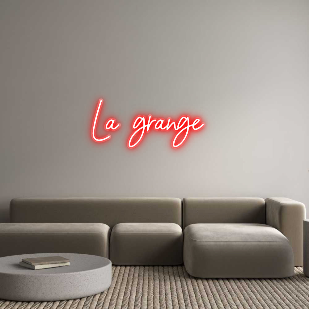 Néon personnalisé La grange
