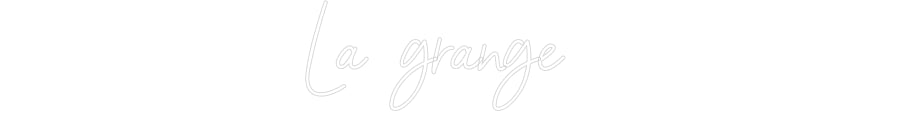 Néon personnalisé La grange