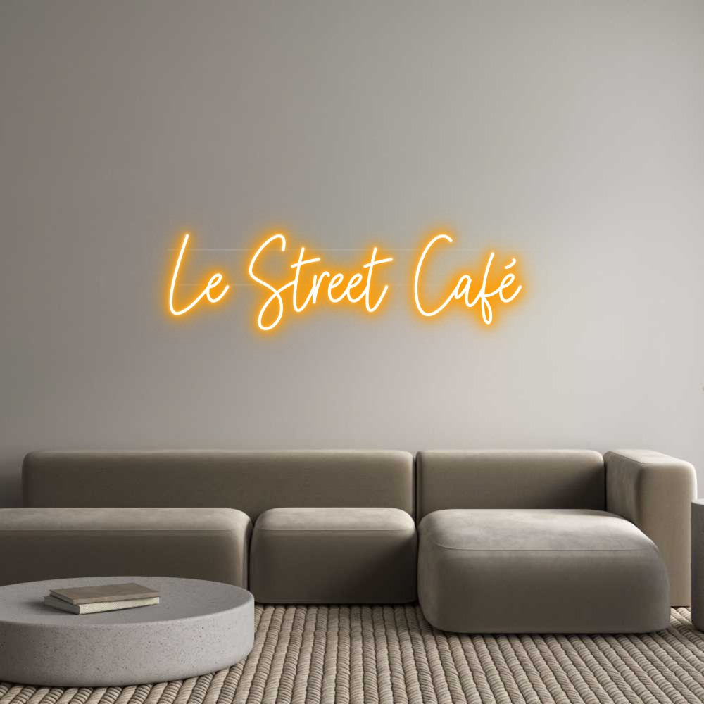 Néon personnalisé Le Street Café