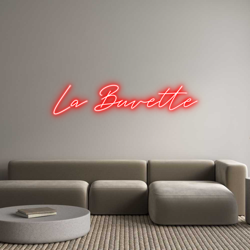 Néon personnalisé La Buvette