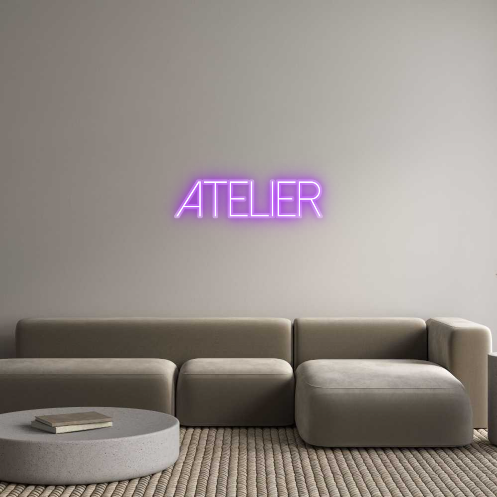 Néon personnalisé ATELIER