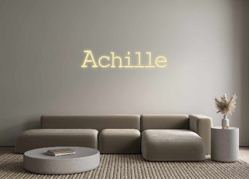 néon personnalisé Achille - Le Néon Normand