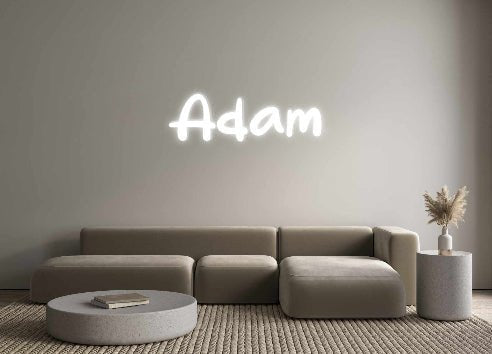 Néon personnalisé Adam - Le Néon Normand