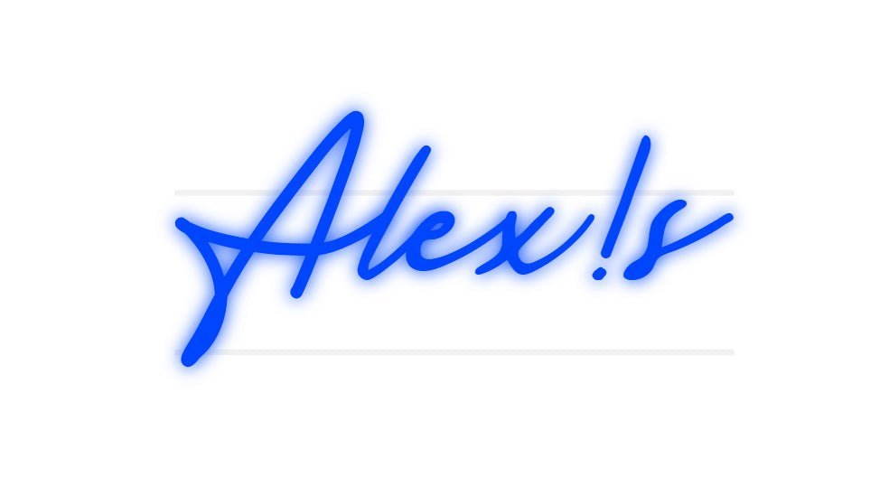 néon personnalisé Alex!s - Le Néon Normand