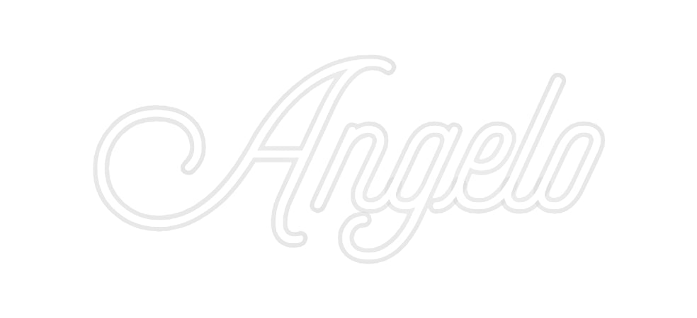 Néon personnalisé Angelo - Le Néon Normand