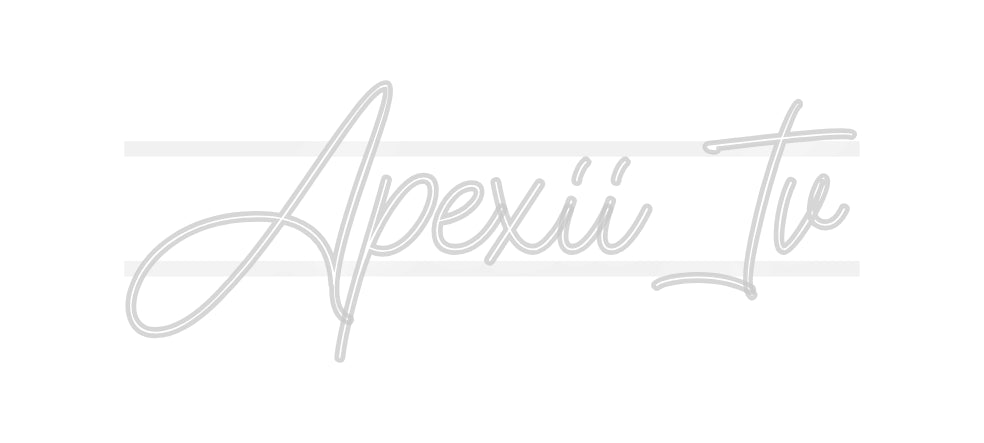 néon personnalisé Apexii_tv - Le Néon Normand