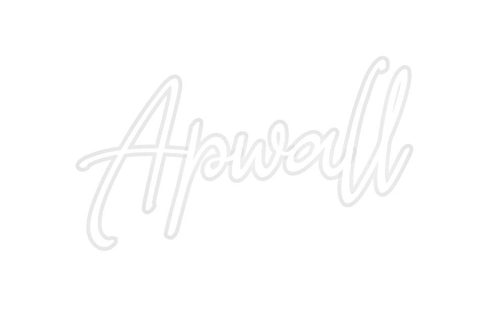 Néon personnalisé Apwall - Le Néon Normand